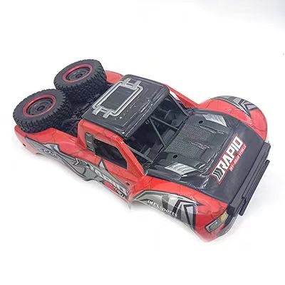Q130A&B Standard Parts - CAR BODY(Q130B Red Body Shell + Roll Cage + Spare Tire + Light Set)