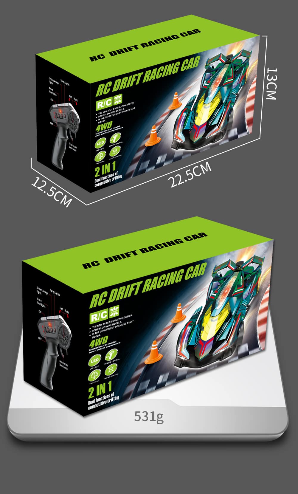 JJRC / Q219 / Spray Drift RC Car Indoor Racing Toy