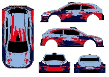 C8828 Standard Parts - CarBody+Decal Sheet