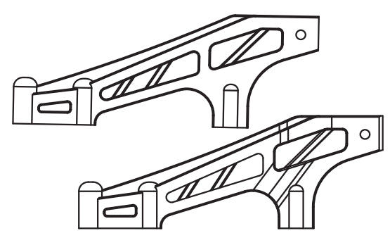 C8822 Standard Parts - Rear Chassis Support