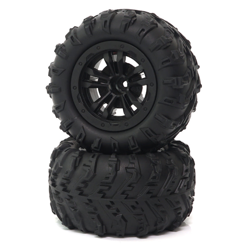 Q130A&B Standard Parts - 85MM Monster Truck Tire (Black Rim)