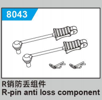 C8810 Standard Parts - R-pin anti loss component