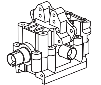 C8826 Standard Parts - Front and rear gearbox assembly