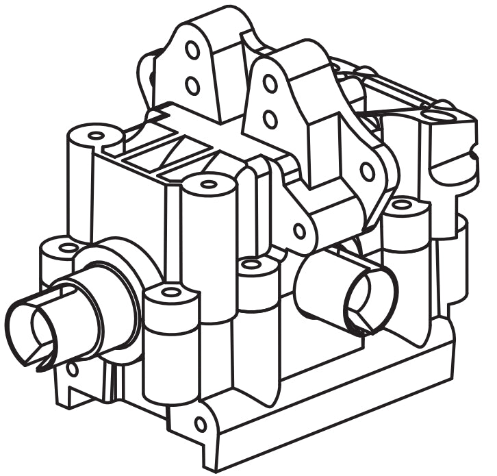 C8822 Standard Parts - Front/Rear Differential Gearbox Assembly