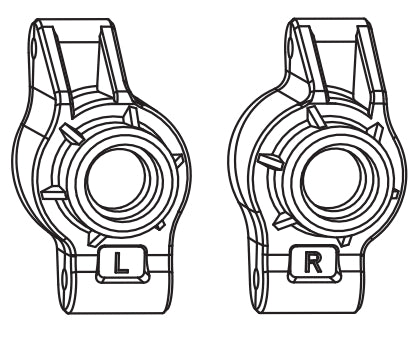 C8822 Standard Parts - Rear Wheel Carrier