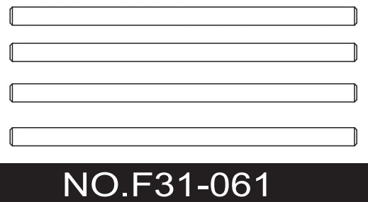 C8822 Standard Parts - Lower Suspension Arm 4×76 Steel Shaft