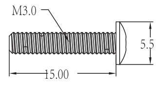 C8826 Standard Parts - Hex Socket Screws3*15PM(1*8)