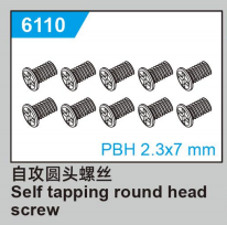 C8810 Standard Parts - Self tapping round head screw2.3*7