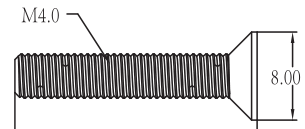 C8826 Standard Parts - Hex Socket Screws4*5.5(1*8)