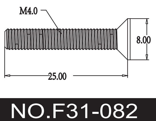 C8822 Standard Parts - F31-081 Hex Socket Head Cap Screw