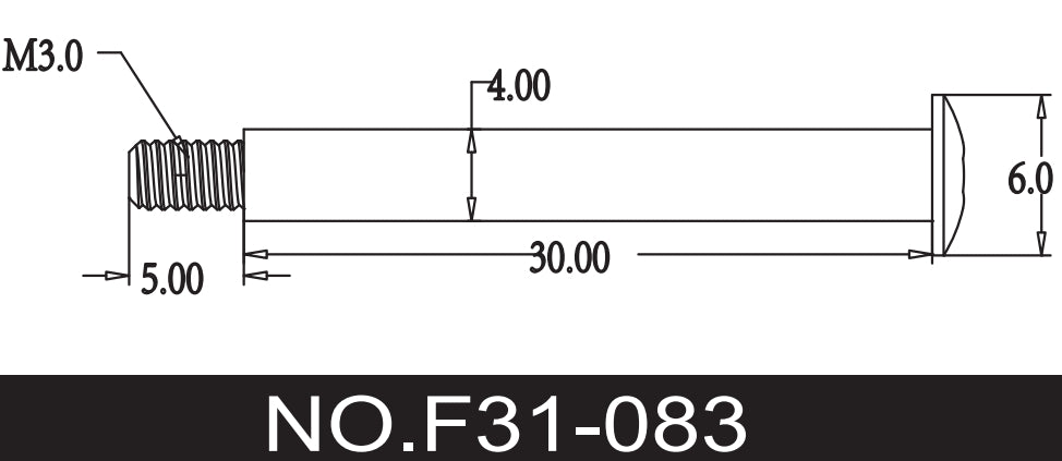 C8822 Standard Parts - F31-083 Hex Socket Head Cap Screw