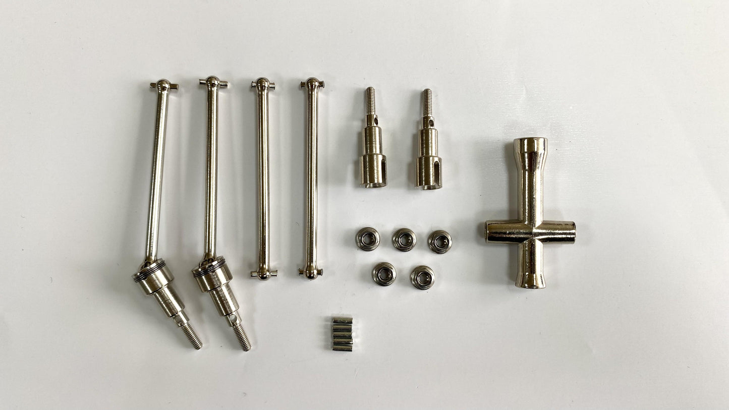 Q130A&B Standard Parts - 6305Metal Front + Rear Drive Shafts(Upgrade Kit)