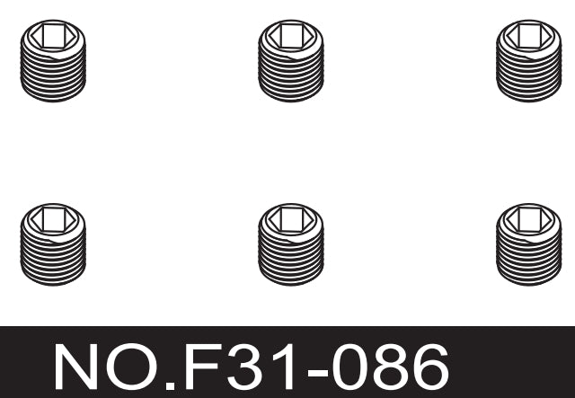 C8822 Standard Parts - F31-086 Flat Point Hex Socket Set Screw