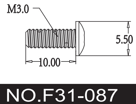 C8822 Standard Parts - F31-087 Hex Socket Head Cap Screw