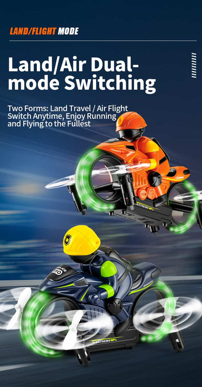 JJRC/H141 / 2-in-1 Land Air RC Flying Motorcycle