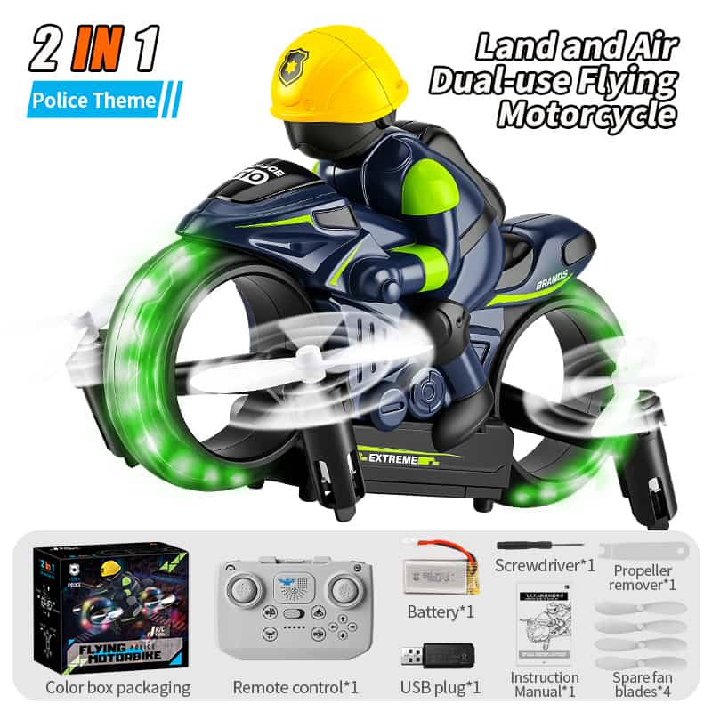 JJRC/H141 / 2-in-1 Land Air RC Flying Motorcycle