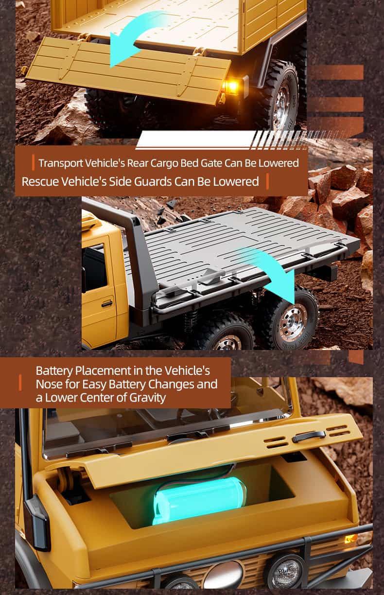 JJRC/ C8823 /1/18 Scale 6WD RC Off-Road Fun Truck