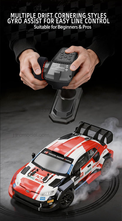 JJRC C8846 1/14 Scale 4WD RC Rally Car / Full Proportional with Gyro/LED Lights/ 3 Speed Modes
