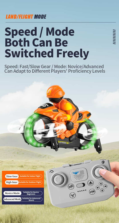 JJRC/H141 / 2-in-1 Land Air RC Flying Motorcycle
