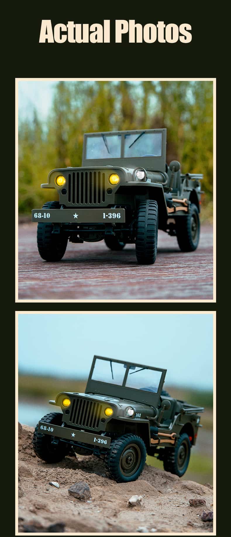 JJRC / C8815 / 1/10 Scale 4WD RC Fun Car Willys Model