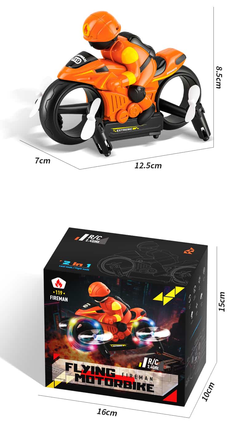 JJRC/H141 / 2-in-1 Land Air RC Flying Motorcycle