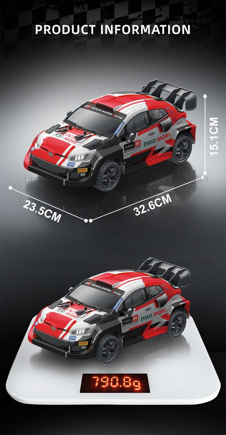 JJRC C8846 1/14 Scale 4WD RC Rally Car / Full Proportional with Gyro/LED Lights/ 3 Speed Modes