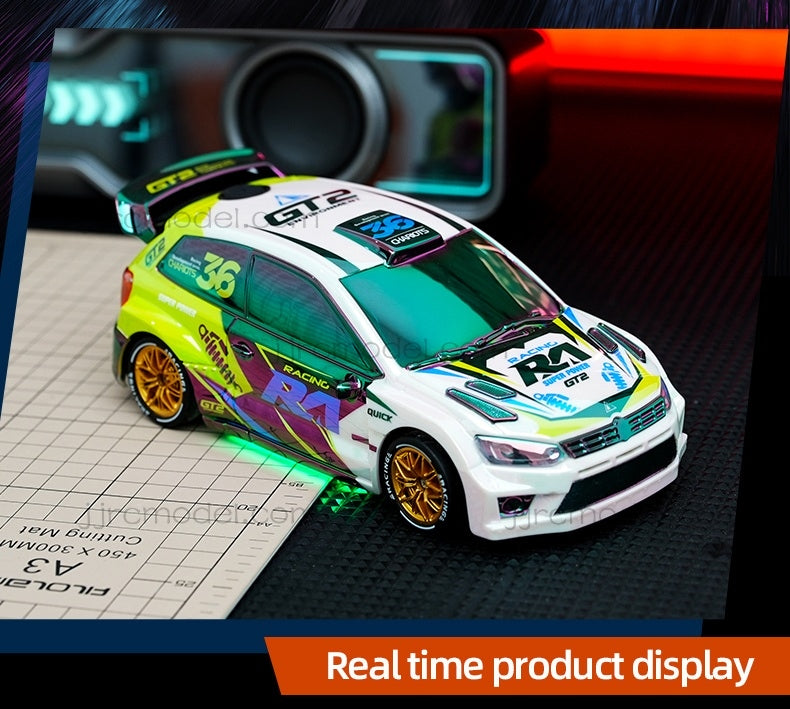 JJRC /C8845 1/24 Scale 4WD RC Drift Car / Full Proportional with Gyro/LED Lights/ Sound & Exhaust Spray