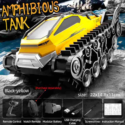 JJRC / Q183 / Amphibious Tracked RC Tank With Proportional Throttle