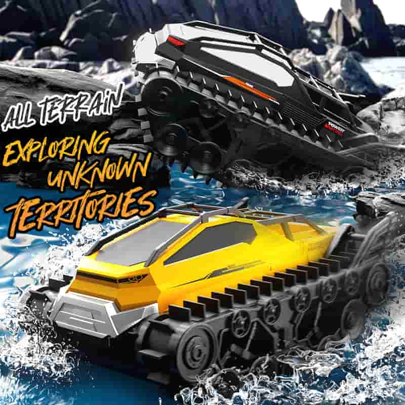 JJRC / Q183 / Amphibious Tracked RC Tank With Proportional Throttle