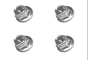 C8831 Standard Parts - M4 Flange Lock Nut