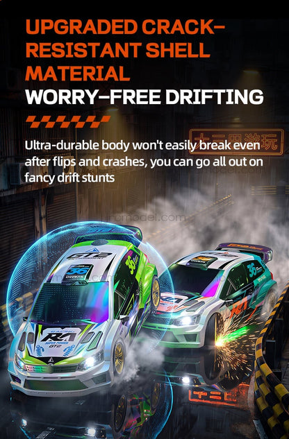 JJRC /C8845 1/24 Scale 4WD RC Drift Car / Full Proportional with Gyro/LED Lights/ Sound & Exhaust Spray