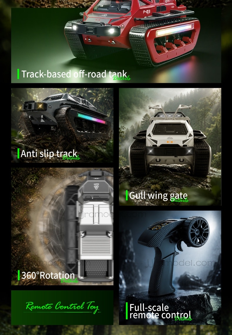 JJRC / C8840 / 1/14 Scale / Scarab RC Tracked Off-Road Vehicle