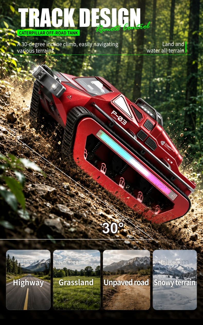 JJRC / C8840 / 1/14 Scale / Scarab RC Tracked Off-Road Vehicle