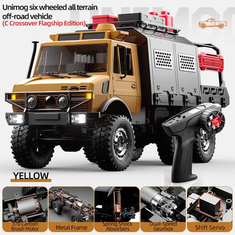 JJRC/ C8823 /1/18 Scale 6WD RC Off-Road Fun Truck 2026 Latest Model Cross Flagship Edition