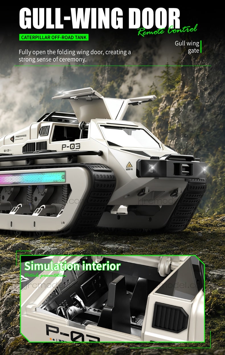 JJRC / C8840 / 1/14 Scale / Scarab RC Tracked Off-Road Vehicle