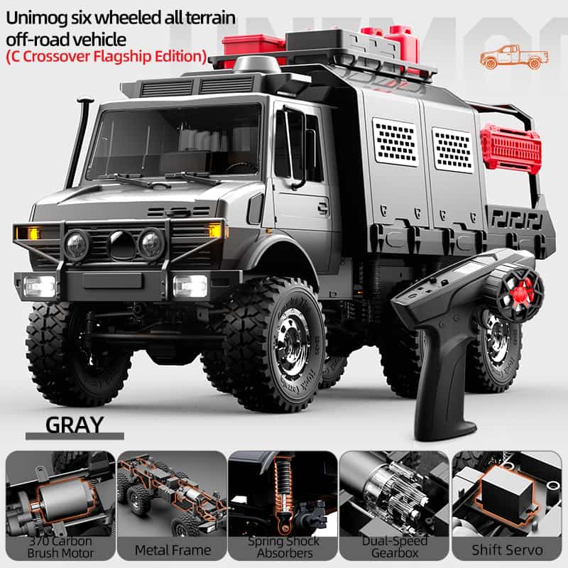 JJRC/ C8823 /1/18 Scale 6WD RC Off-Road Fun Truck 2026 Latest Model Cross Flagship Edition