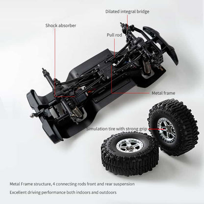 JJRC / C8801 / 1/18 Scale 4WD RC Crawler Off Road Truck
