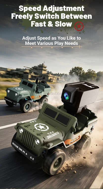 JJRC / Q246 / Mini RC / Q-Scale Alloy Willys Military Jeep Desktop Off-Road Car
