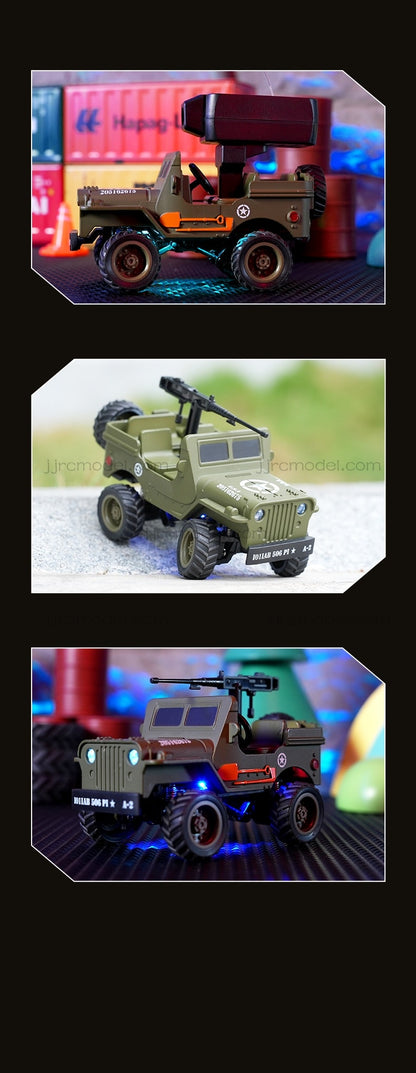 JJRC / Q246 / Mini RC / Q-Scale Alloy Willys Military Jeep Desktop Off-Road Car