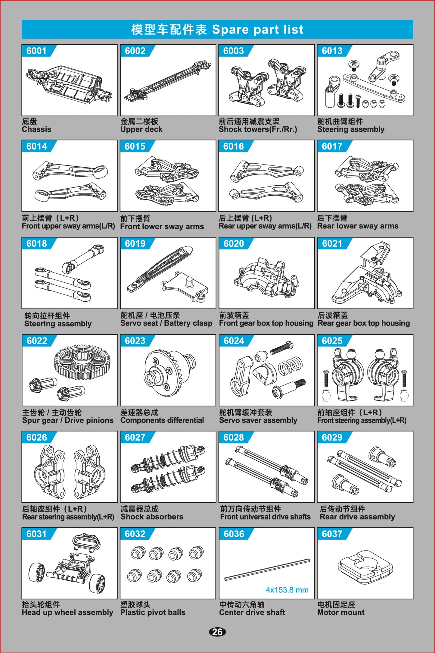 C8821 Standard Parts