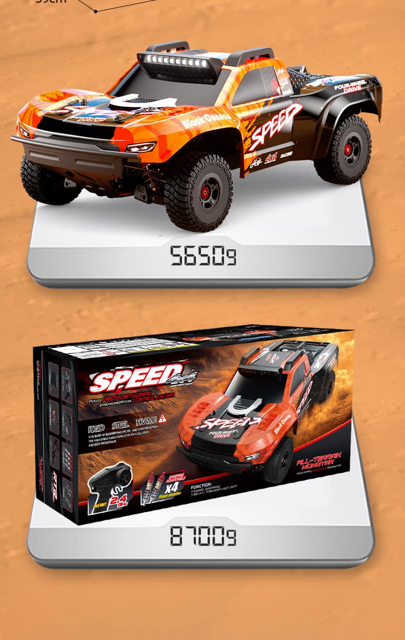 JJRC / C8822 / 1/7 Scale 4WD RC Truck High Speed Baja Off Road Car