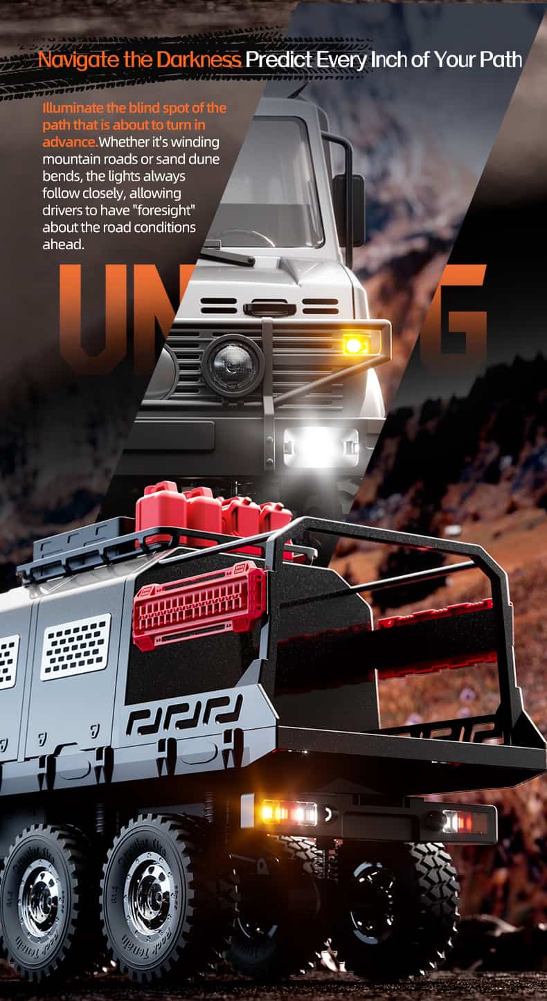 JJRC/ C8823 /1/18 Scale 6WD RC Off-Road Fun Truck 2026 Latest Model Cross Flagship Edition