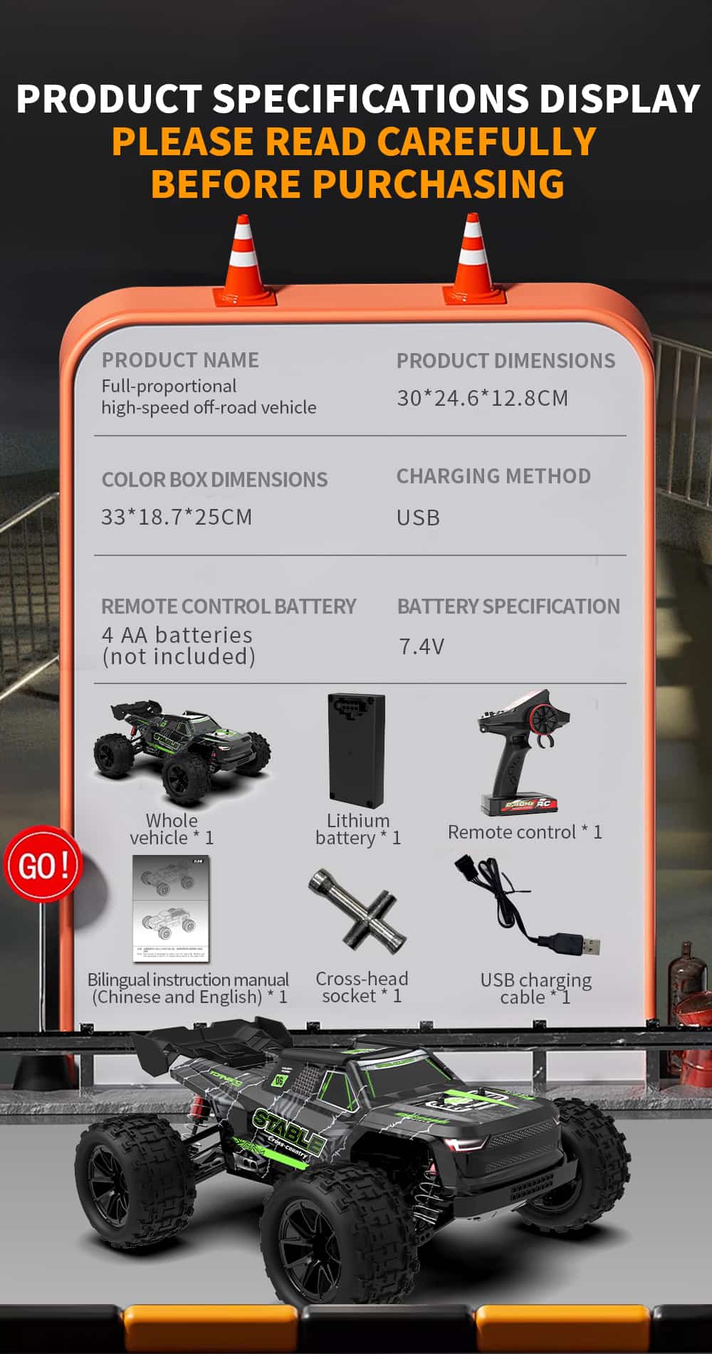 JJRC / C8831 / 1/14 Scale  4WD RC Off-Road Car