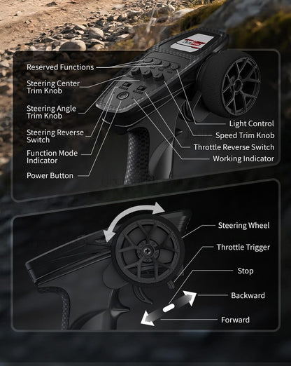 JJRC /C8842/ 1/30 Scale /Full‑Proportional  Desktop Crawler Truck