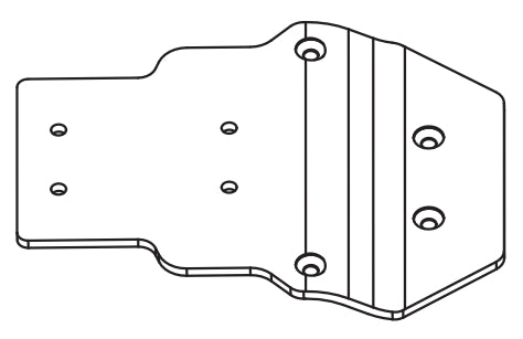 C8822 Standard Parts - Rear Chassis Aluminum Plate