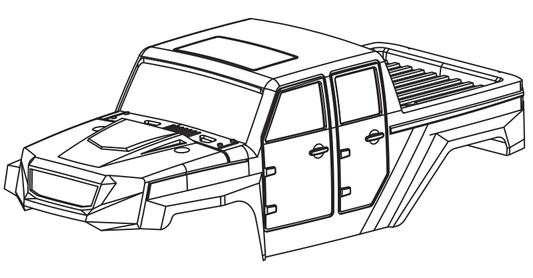 C8830 Standard Parts - Green Body Shell