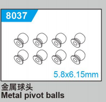 C8810 Standard Parts - Metal pivot balls
