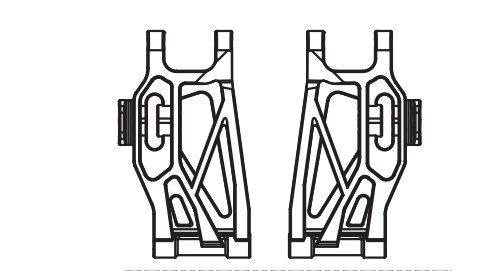 C8826 Standard Parts - Lower suspension arm