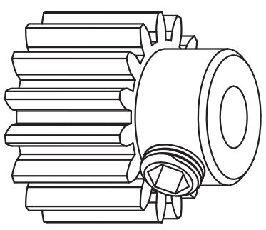 C8822 Standard Parts - 15T Chrome Steel Motor Pinion Gear