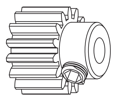C8822 Standard Parts - 17T Chrome Steel Motor Pinion Gear